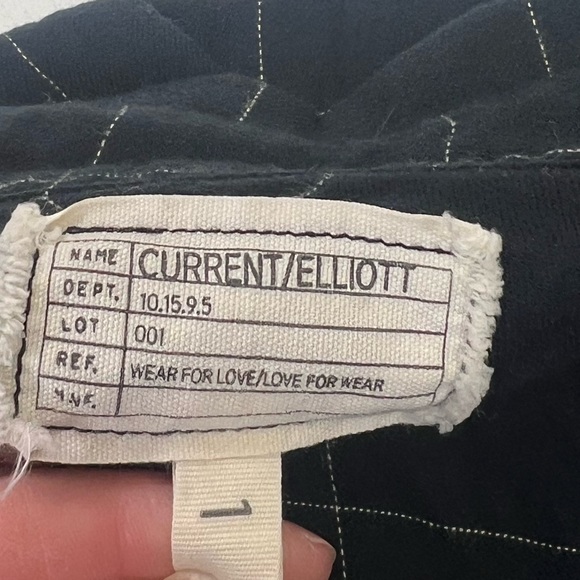 Current/Elliott The Twist Shirt Dress in Windowpane Plaid and Black New Size S - Picture 7 of 11